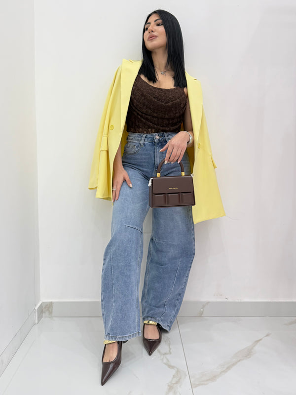 Jeans Ballon a gamba ampia