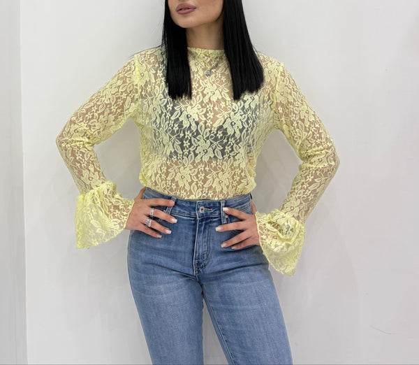 Maglia in pizzo Floreale