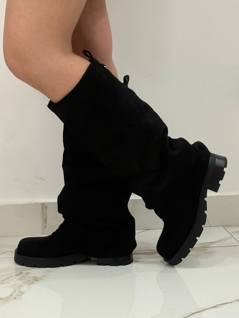 Stivale morbido con zip