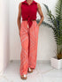 Coordinato Blusa Smanicata e Pantalone Fantasia Bandana