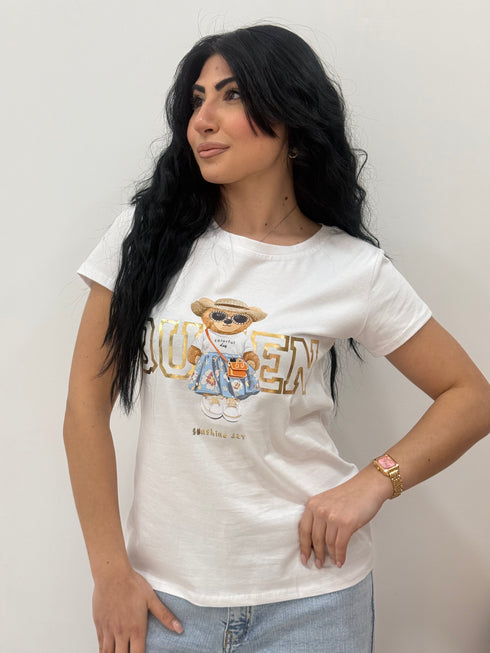 T-shirt Teddy Queen