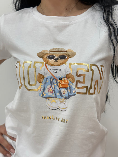 T-shirt Teddy Queen