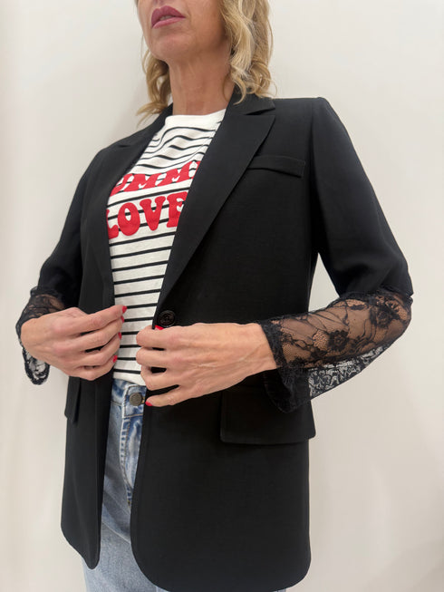 Giacca Inserti Pizzo Two Way