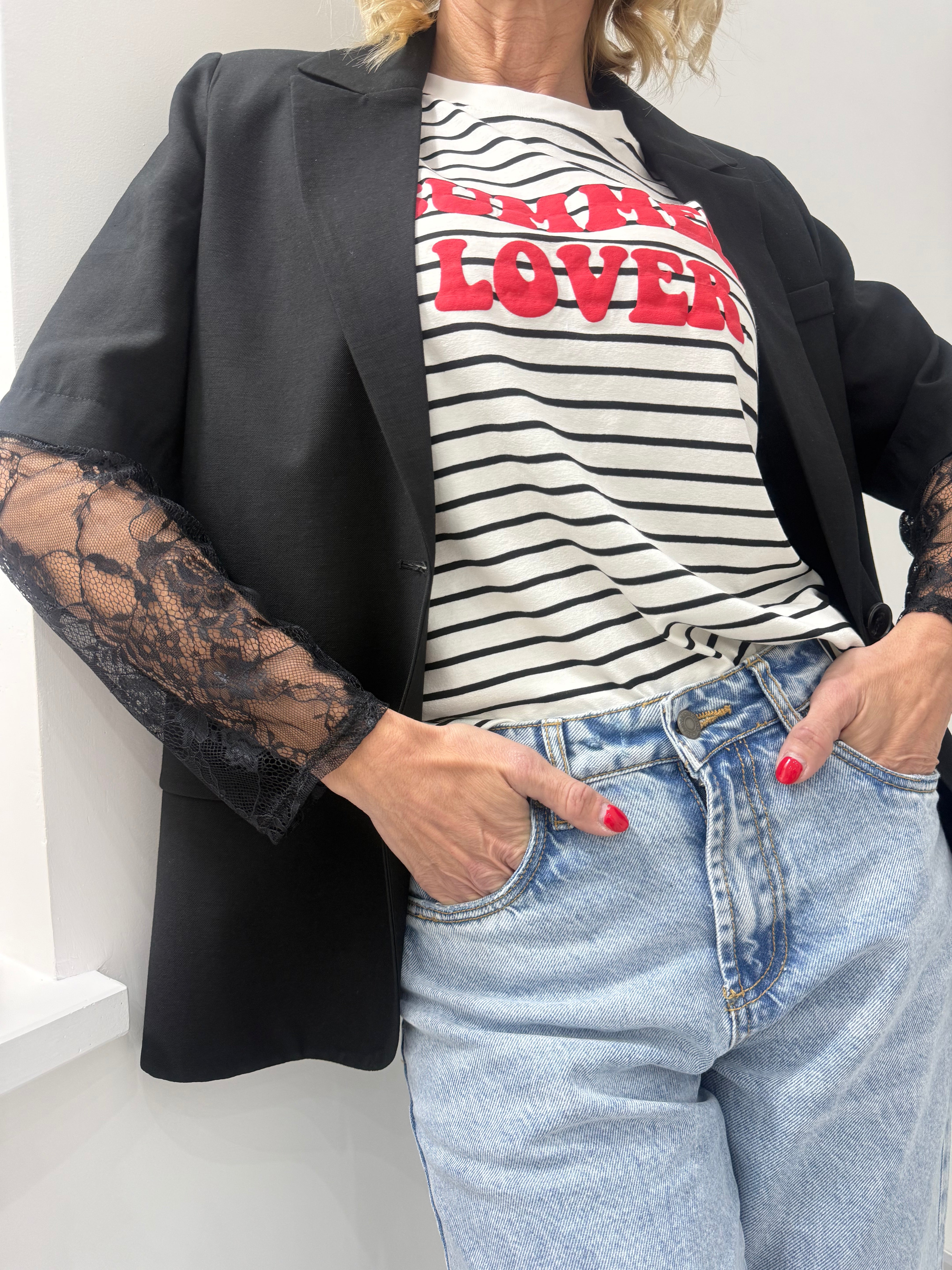 Giacca Inserti Pizzo Two Way