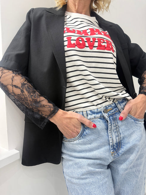 Giacca Inserti Pizzo Two Way