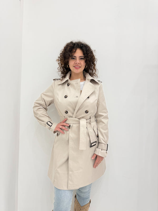 Trench doppiopetto medio