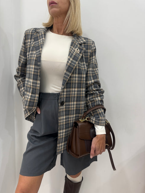 Blazer quadri Blooma