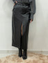 Gonna ecopelle con spacco Juliette Ferri