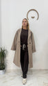 Cappotto lungo con revers classico