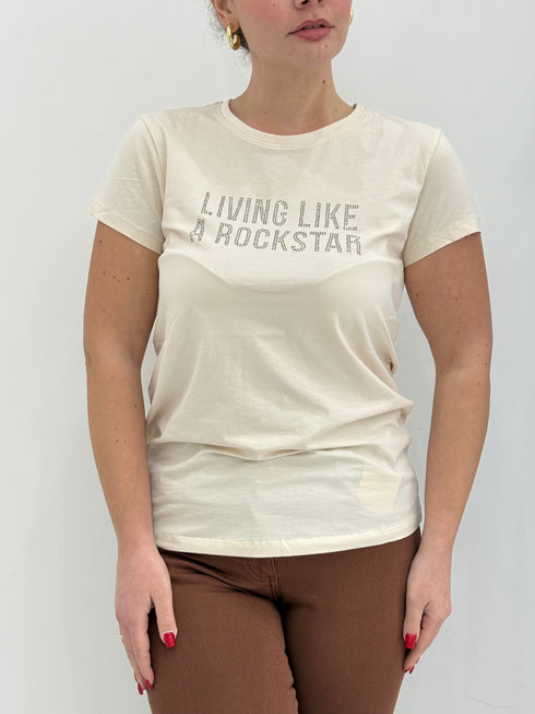 T-shirt living Strass Silvian heach