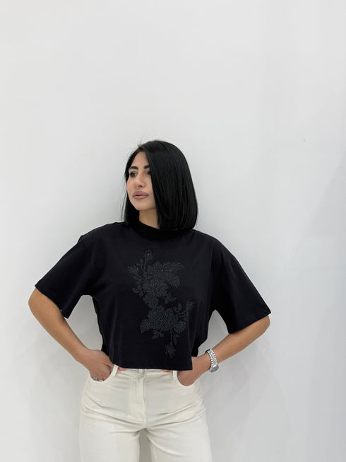 T-shirt crop Silvian Heach