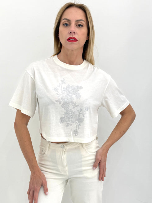 T-shirt crop Silvian Heach