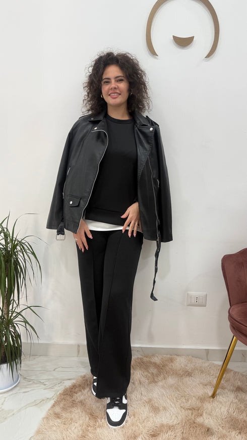 Tuta blooma con sottostrato bianco