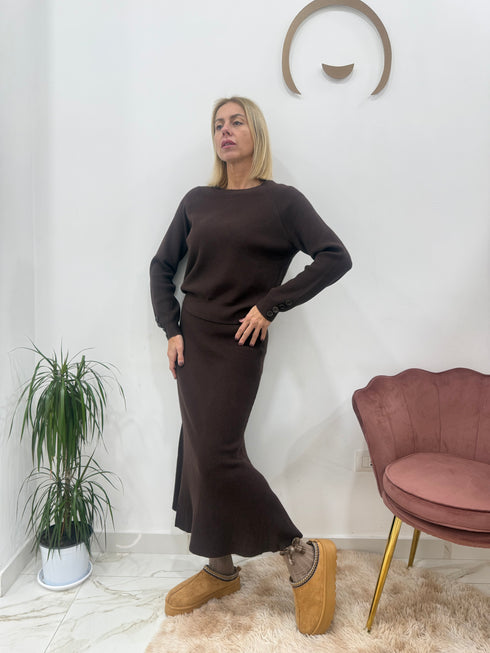 Coordinato lana con Gonna