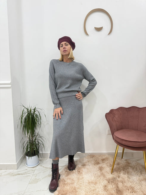 Coordinato lana con Gonna