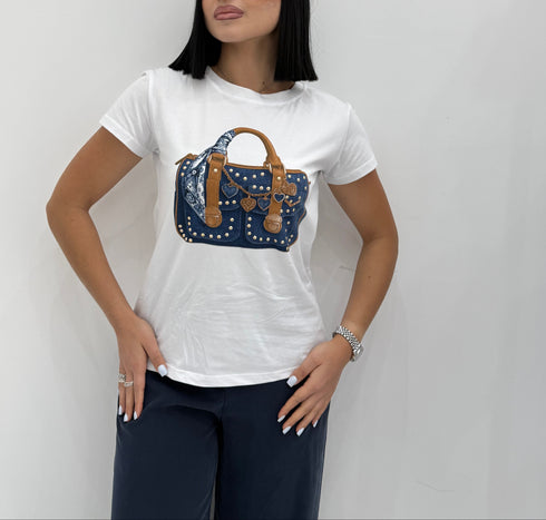 T-shirt slim stampa bags