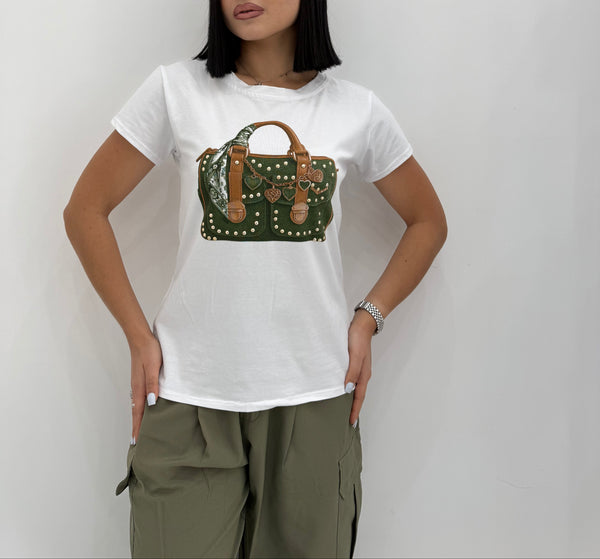 T-shirt slim stampa bags