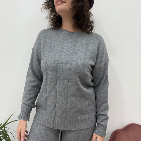 Coordinato intrecciato laminato