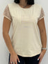 T-shirt laura biagiotti manica ricamata