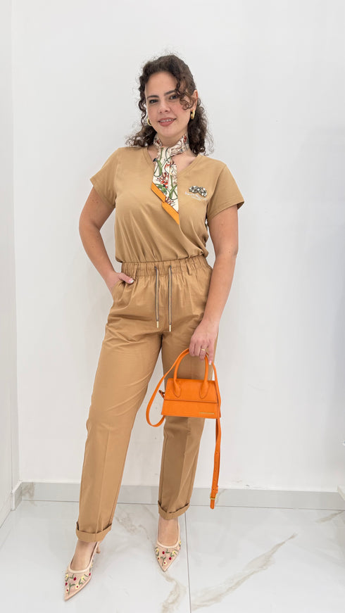 T-shirt laura biagiotti con swarovsky lato