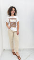 T-shirt over stampa pois