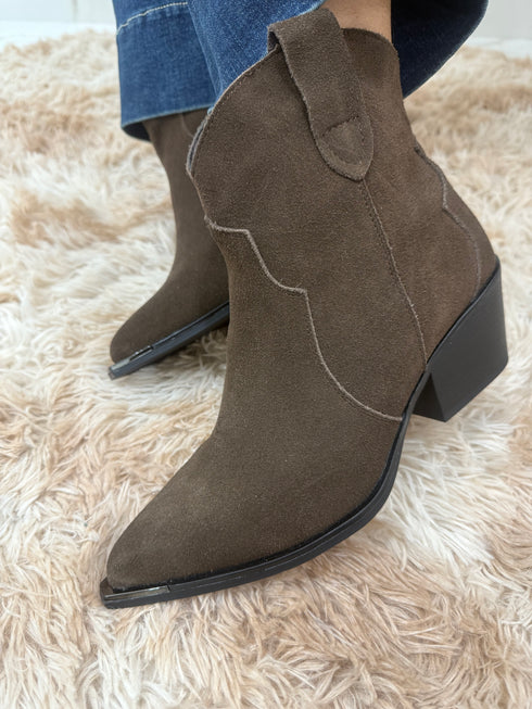 Texano scamosciato vera pelle