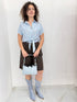 Camicia a Pois Mezzamanica con Nodo