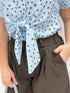 Camicia a Pois Mezzamanica con Nodo