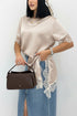 Maglia satin inserti pizzo