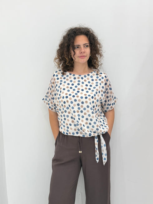 Blusa pois annodata