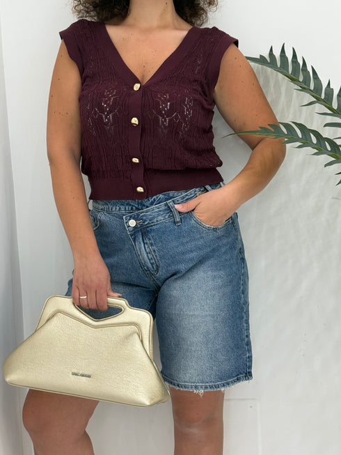 Bermuda denim trasversale