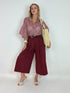 Camicia a Righe con Manica a Volant
