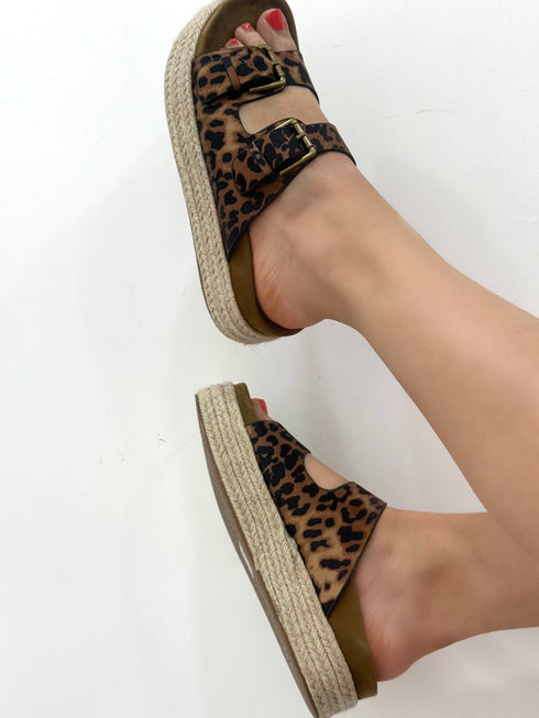 Sandalo con plateau corda AnnaCi