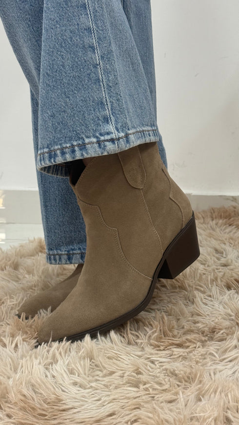 Texano scamosciato vera pelle