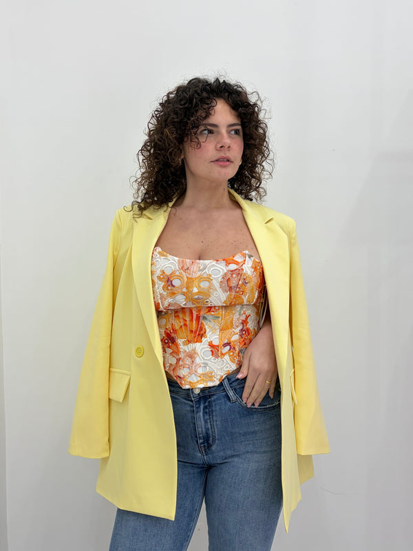 Corpetto Flower pizzo san gallo