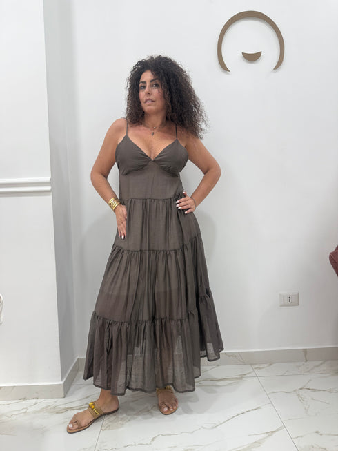 Abito maxi balze AnnaCi