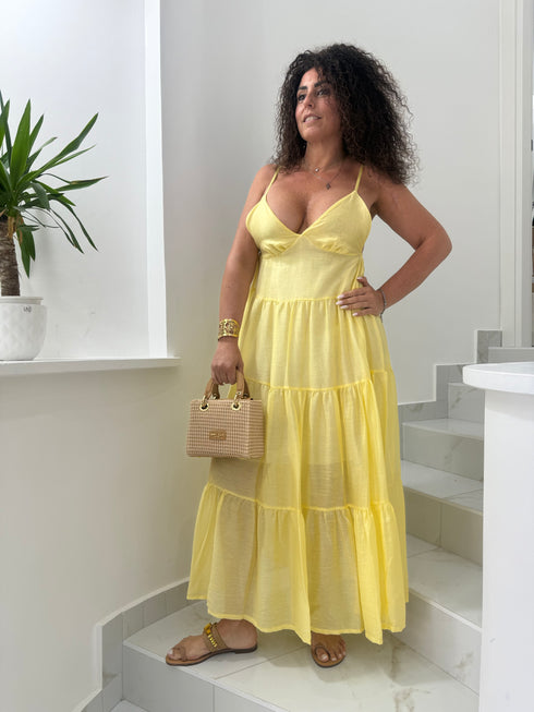 Abito maxi balze AnnaCi