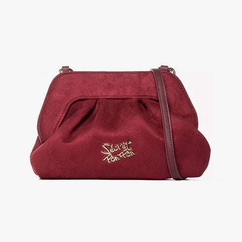 Bags Margaret suede clutch Secret pon pon