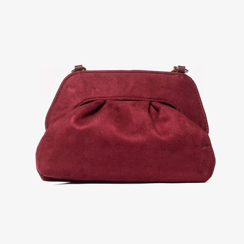 Bags Margaret suede clutch Secret pon pon