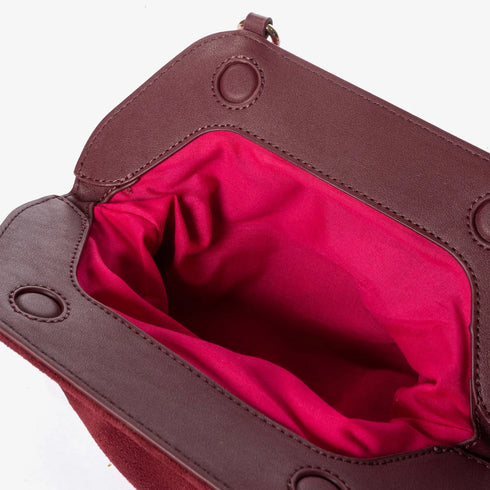 Bags Margaret suede clutch Secret pon pon