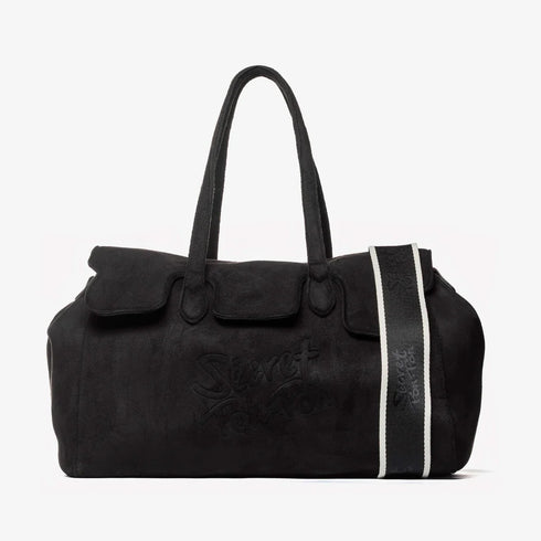 Bags Monica Suede Tote L Secret Pon Pon