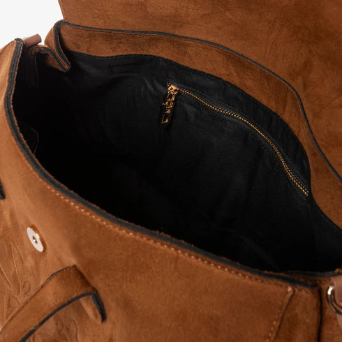 Bags Monica Suede Tote L Secret Pon Pon