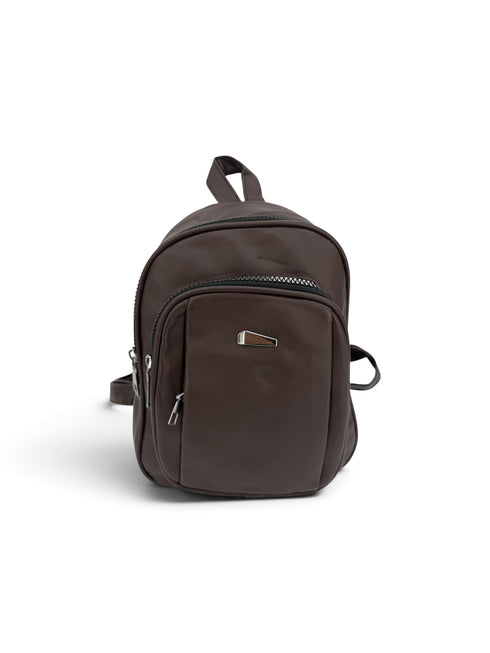 Zaino ecopelle con zip