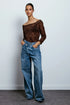 Jeans crossed wide leg ginevra Two Way
