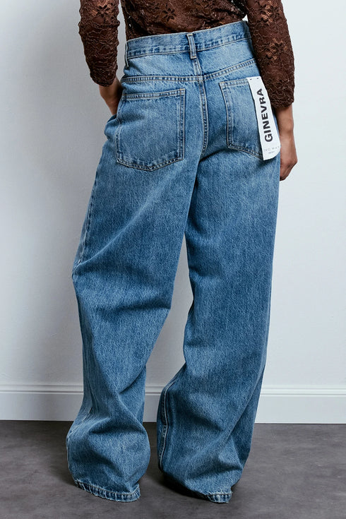 Jeans crossed wide leg ginevra Two Way