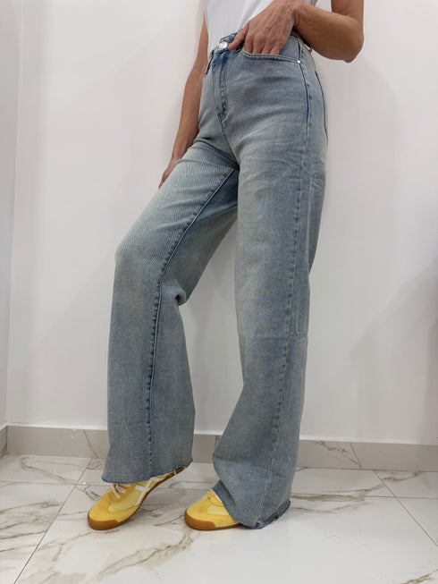 Jeans palazzo sabbiato AnnaCi