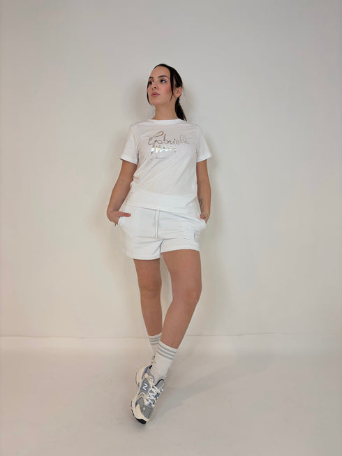 T-shirt firma argento Gabriella Gucci