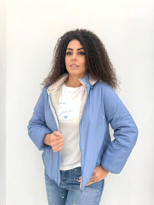 Giubbino double face Giulia Fontana con coulisse