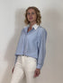 Camicia a righe con strass AnnaCi
