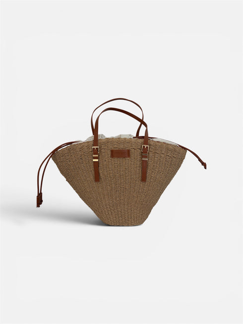 Borsa Shopping Pierre Cardin in Rafia